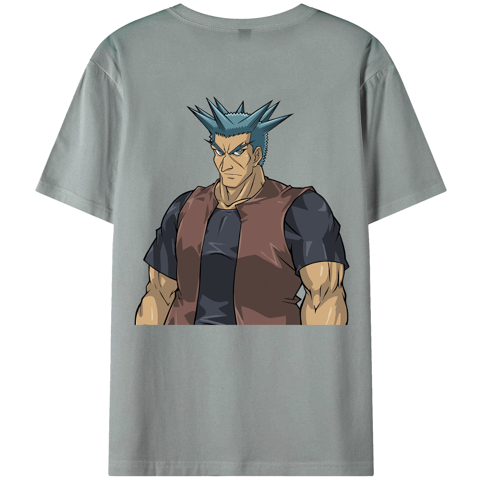 （画像用） 遊☆戯☆王 Yu-Gi-Oh! 綿100％ メンズ半袖Tシャツ（バックプリント） 通気性